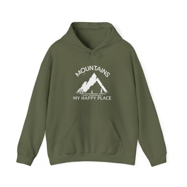 Mountains: My Happy Place | Outdoor Lover | Hiker | Unisex - Hoodie - Image 2