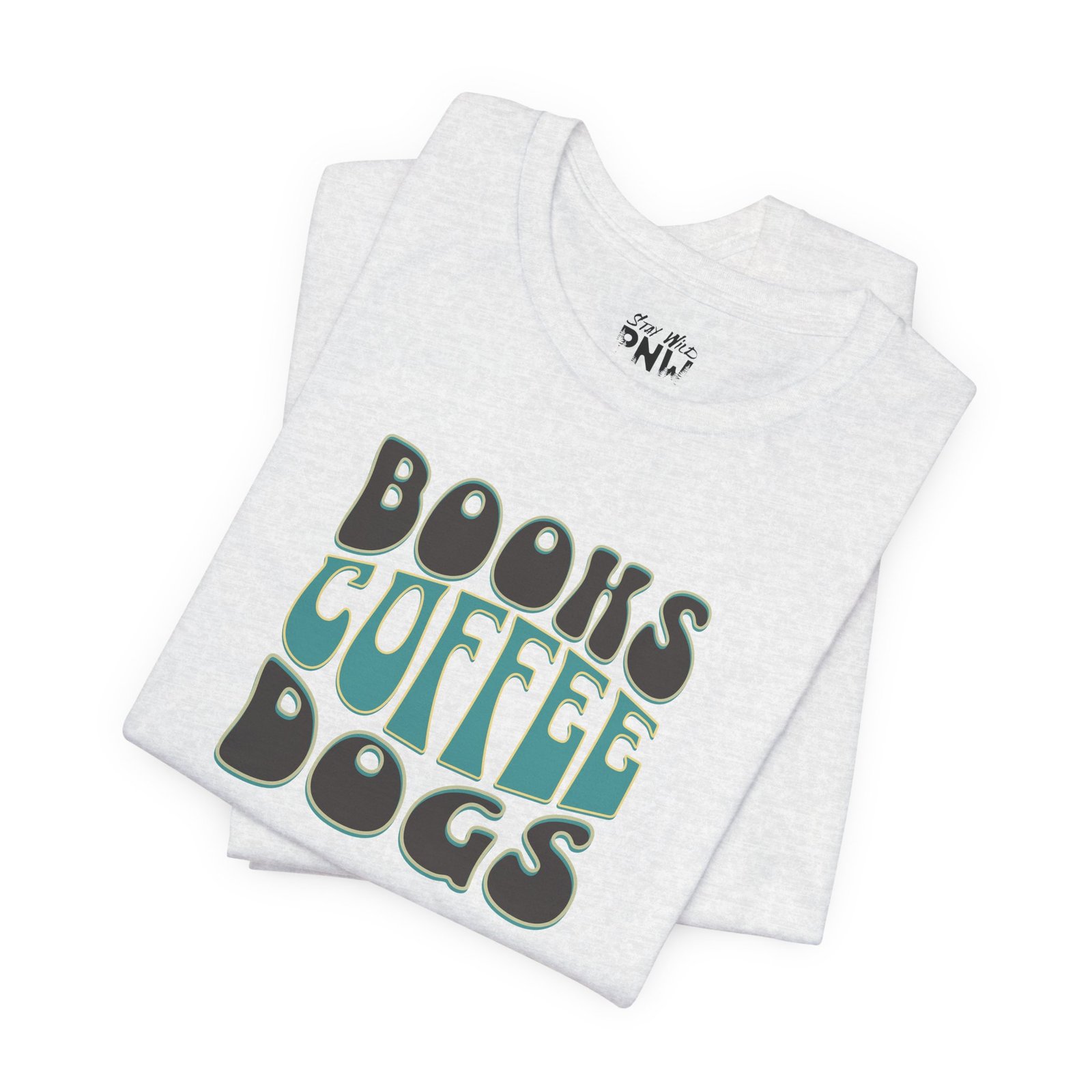 Books Coffee Dogs Retro Style | Dog Lover | Coffee Lover | Unisex - Shirt - Image 4