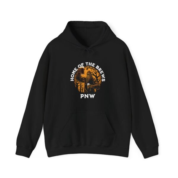 Home of the Brews PNW Sasquatch Sweatshirt | Beer Coffee Lover | Unisex - Hoodie - Image 3