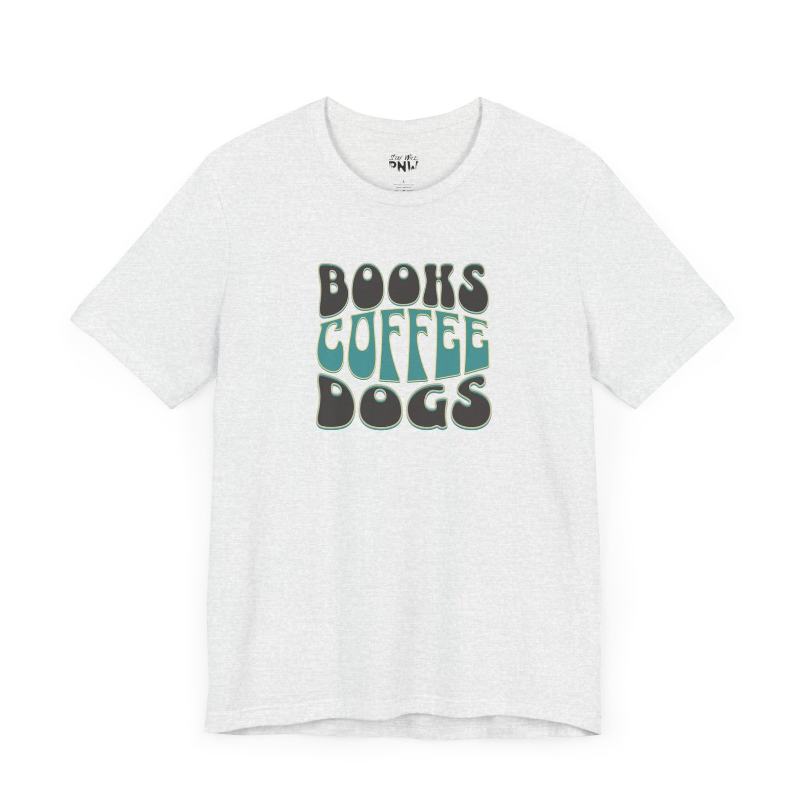 Books Coffee Dogs Retro Style | Dog Lover | Coffee Lover | Unisex - Shirt - Image 3