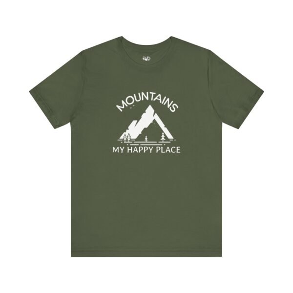 Mountains: My Happy Place | Nature Lover | Outdoor Vibes | Unisex - Shirt - Image 2