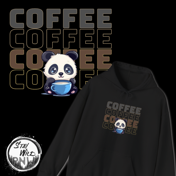 Cute Coffee Panda Sweater | Coffee Lover | Unisex - Hoodie