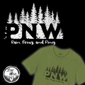 Rains Brews and Pines | Hiking Tee | Outdoors | Unisex – Shirt