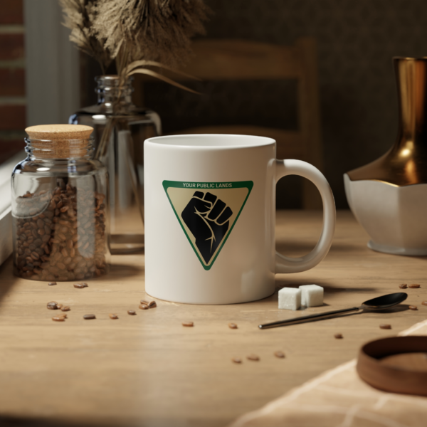 Resist And Reclaim | Power To Your Public Lands | BLM Mug - Jumbo Mugs - Image 4