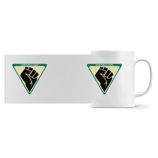 Resist And Reclaim | Power To Your Public Lands | BLM Mug - Jumbo Mugs - Image 3