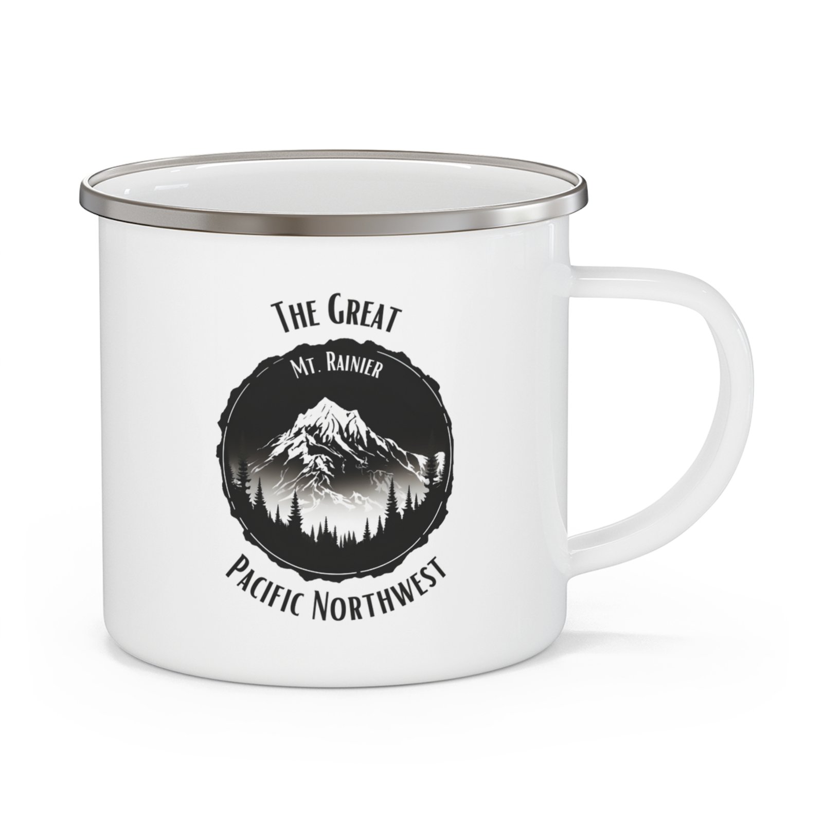 The Great Pacific Northwest | Mount Rainier Mug | PNW -  Enamel Mug - Image 5