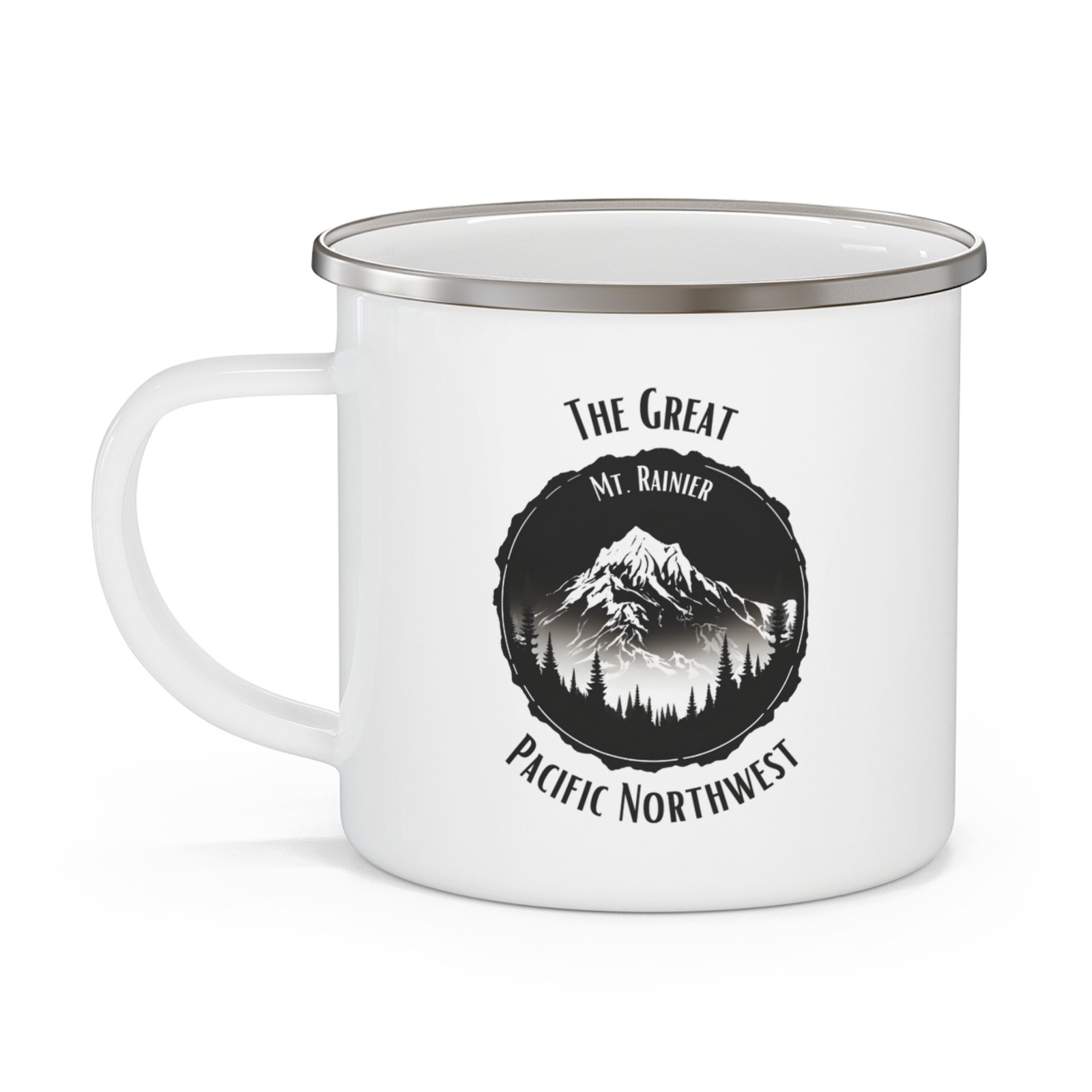 The Great Pacific Northwest | Mount Rainier Mug | PNW -  Enamel Mug - Image 3