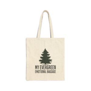 My Evergreen Emotional Baggage | Funny Farmers Market Tote – Cotton Canvas Tote Bag