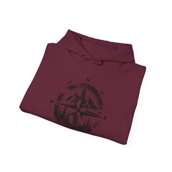 Wander North Compass | Pacific Northwest Vibes | PNW Hooded Sweater Unisex - Hoodie - Image 16
