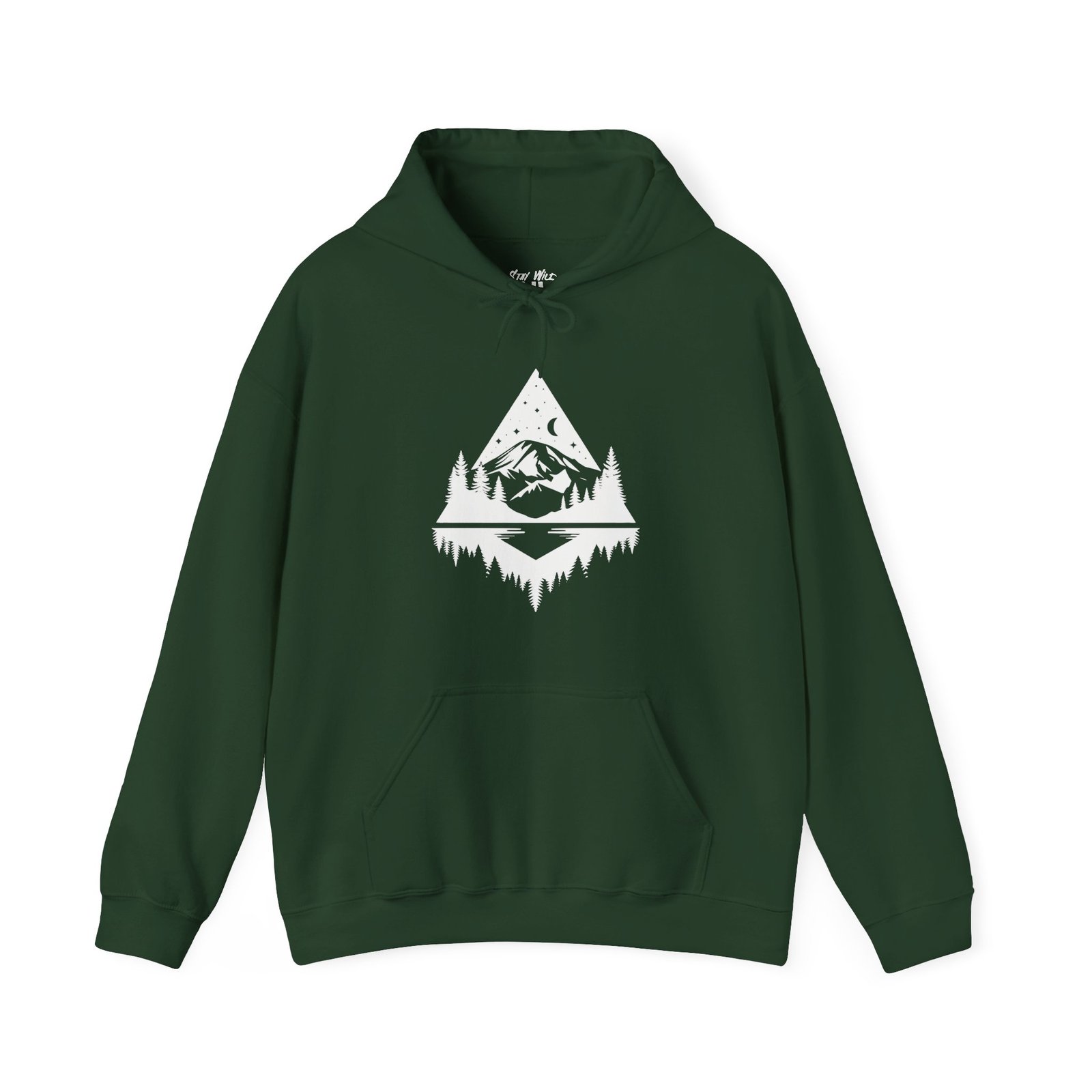 Midnight Rainier Reflection | PNW Hooded Sweater | Pacific Northwest Unisex - Hoodie - Image 11