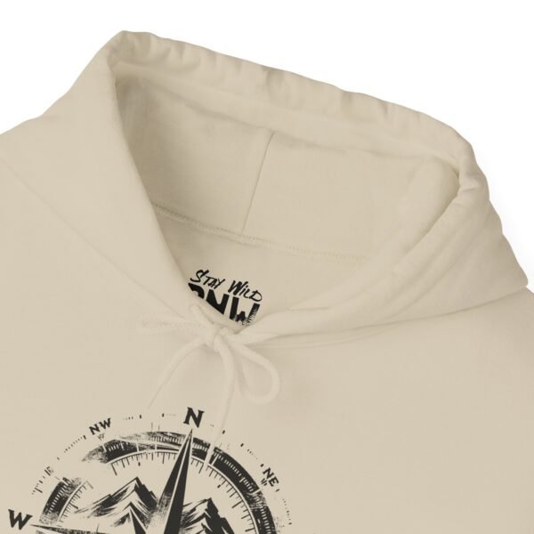 Wander North Compass | Pacific Northwest Vibes | PNW Hooded Sweater Unisex - Hoodie - Image 11