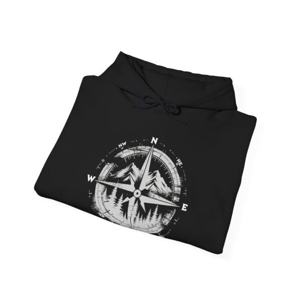 Wander North Compass | Pacific Northwest Vibes | PNW Hooded Sweater Unisex - Hoodie - Image 7