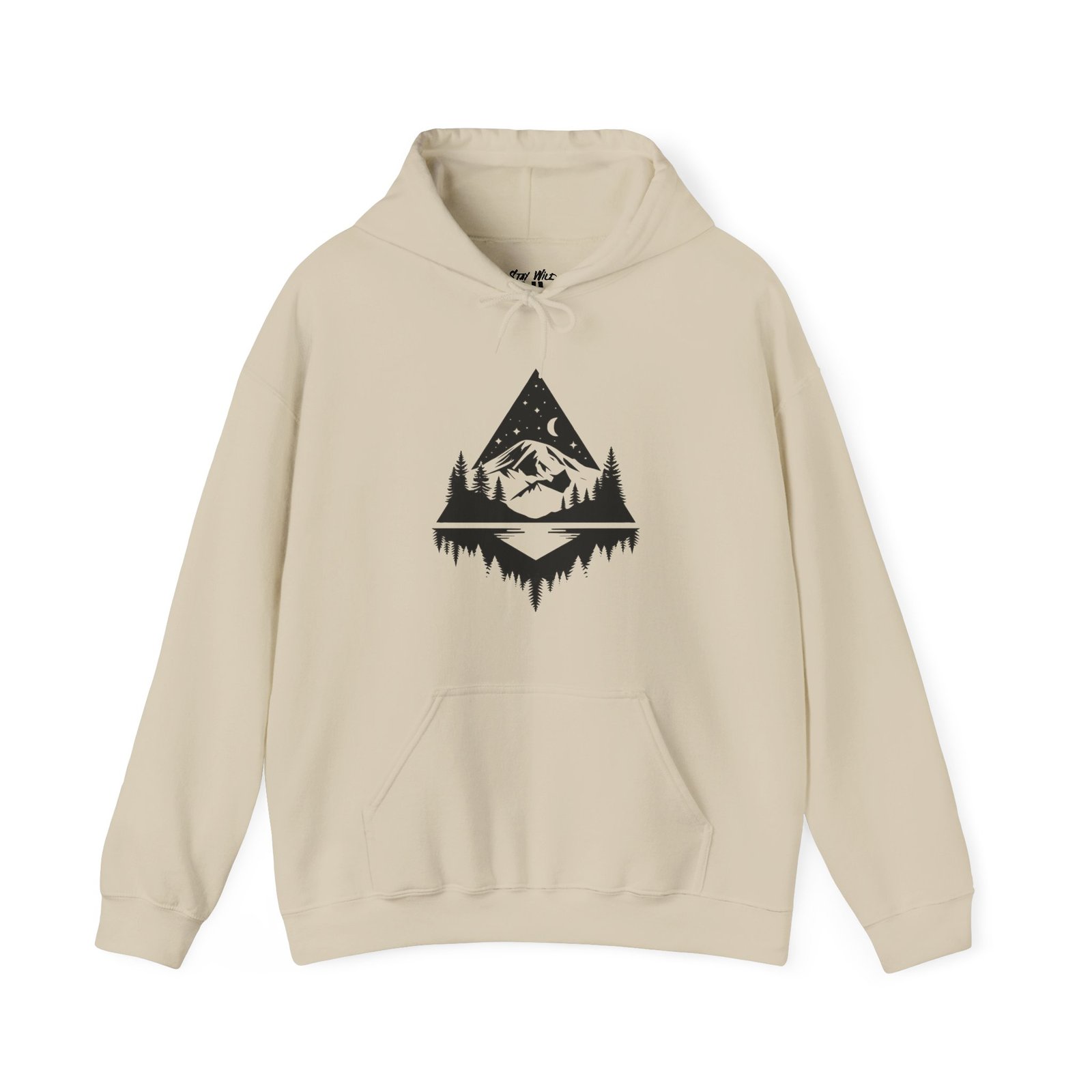 Midnight Rainier Reflection | PNW Hooded Sweater | Pacific Northwest Unisex - Hoodie - Image 5
