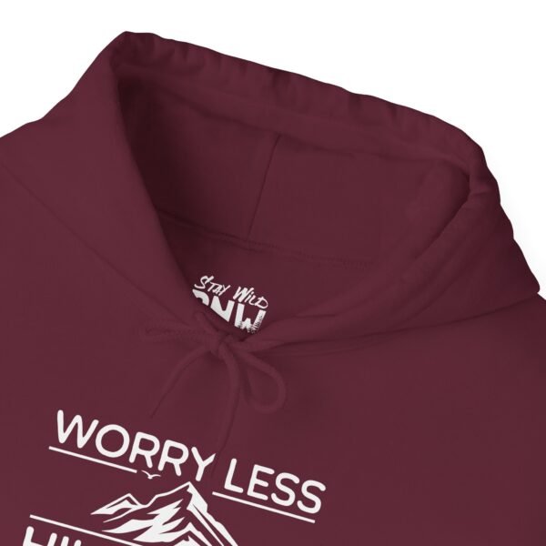 Worry Less Hike More | Funny Hiking Sweater | Pullover Sweatshirt Unisex - Hoodie - Image 10