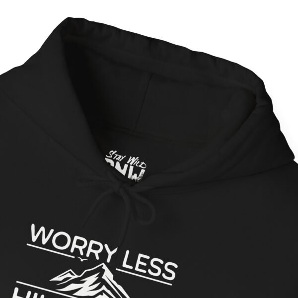 Worry Less Hike More | Funny Hiking Sweater | Pullover Sweatshirt Unisex - Hoodie - Image 7