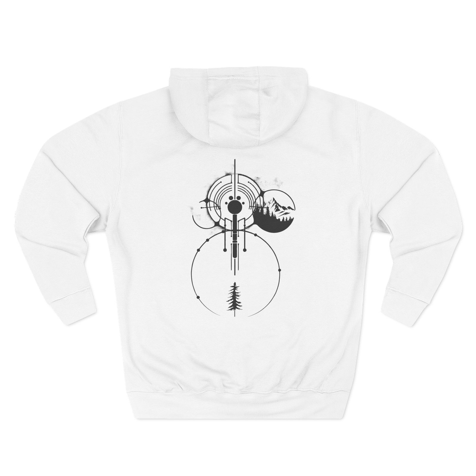 Cosmic Wilderness | Space Hoodie | Sacred Geometry | Unisex - Hoodie - Image 3