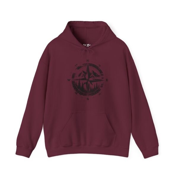 Wander North Compass | Pacific Northwest Vibes | PNW Hooded Sweater Unisex - Hoodie - Image 15