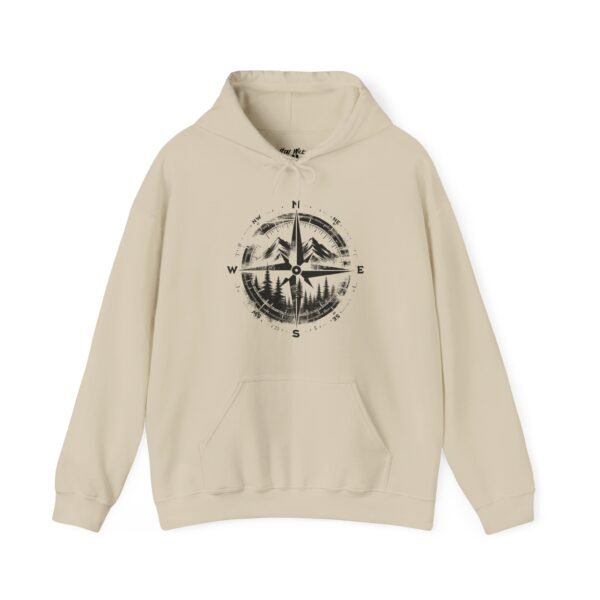 Wander North Compass | Pacific Northwest Vibes | PNW Hooded Sweater Unisex - Hoodie - Image 9