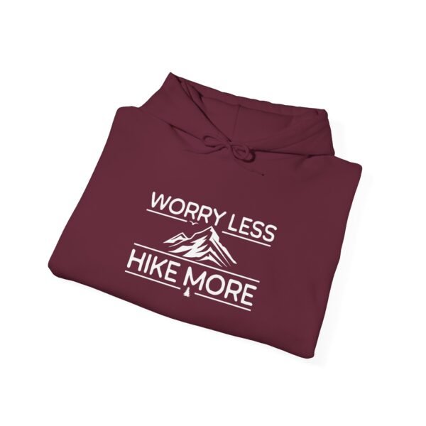 Worry Less Hike More | Funny Hiking Sweater | Pullover Sweatshirt Unisex - Hoodie - Image 9