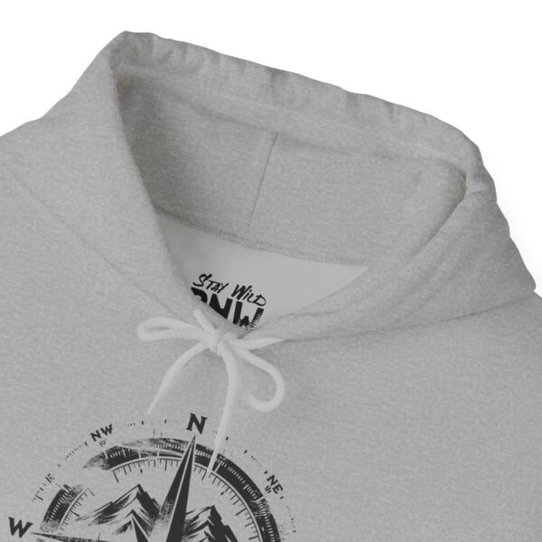 Wander North Compass | Pacific Northwest Vibes | PNW Hooded Sweater Unisex - Hoodie - Image 14