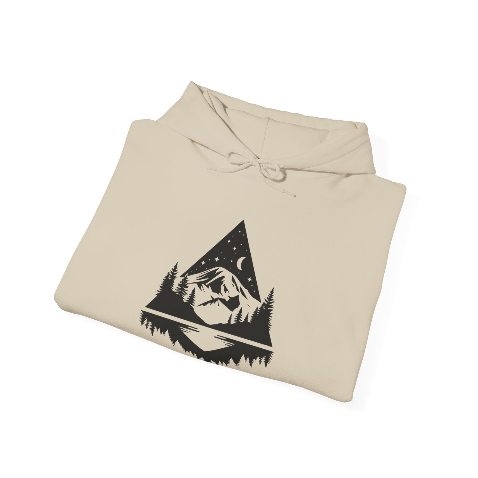 Midnight Rainier Reflection | PNW Hooded Sweater | Pacific Northwest Unisex - Hoodie - Image 6
