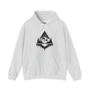 Midnight Rainier Reflection | PNW Hooded Sweater | Pacific Northwest Unisex – Hoodie
