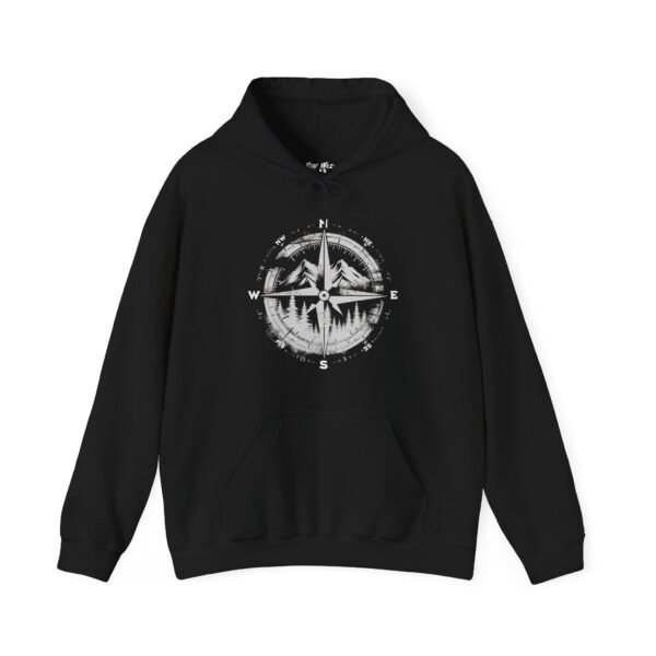 Wander North Compass | Pacific Northwest Vibes | PNW Hooded Sweater Unisex - Hoodie - Image 6