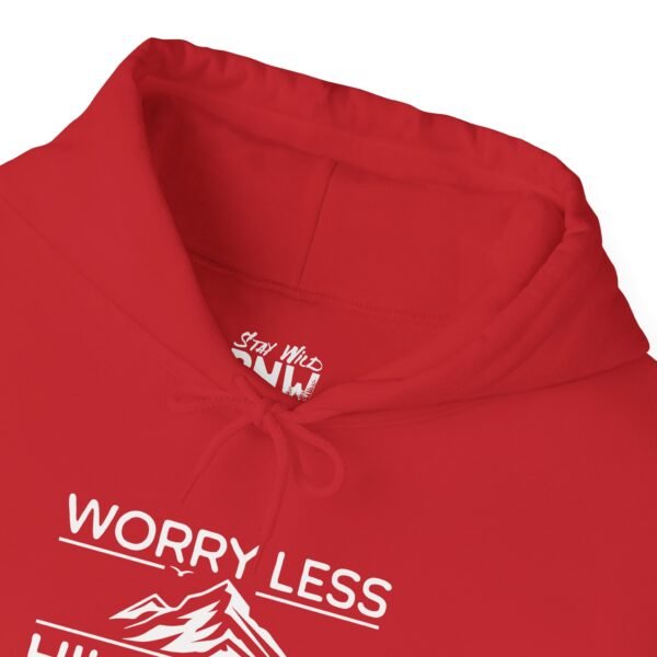 Worry Less Hike More | Funny Hiking Sweater | Pullover Sweatshirt Unisex - Hoodie - Image 16