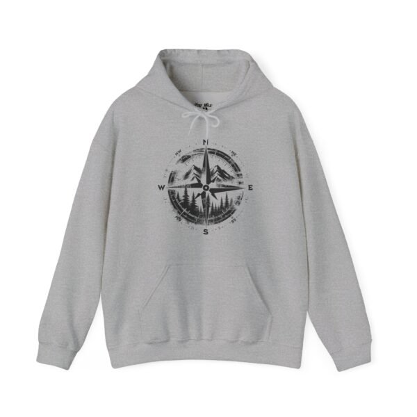 Wander North Compass | Pacific Northwest Vibes | PNW Hooded Sweater Unisex - Hoodie - Image 12