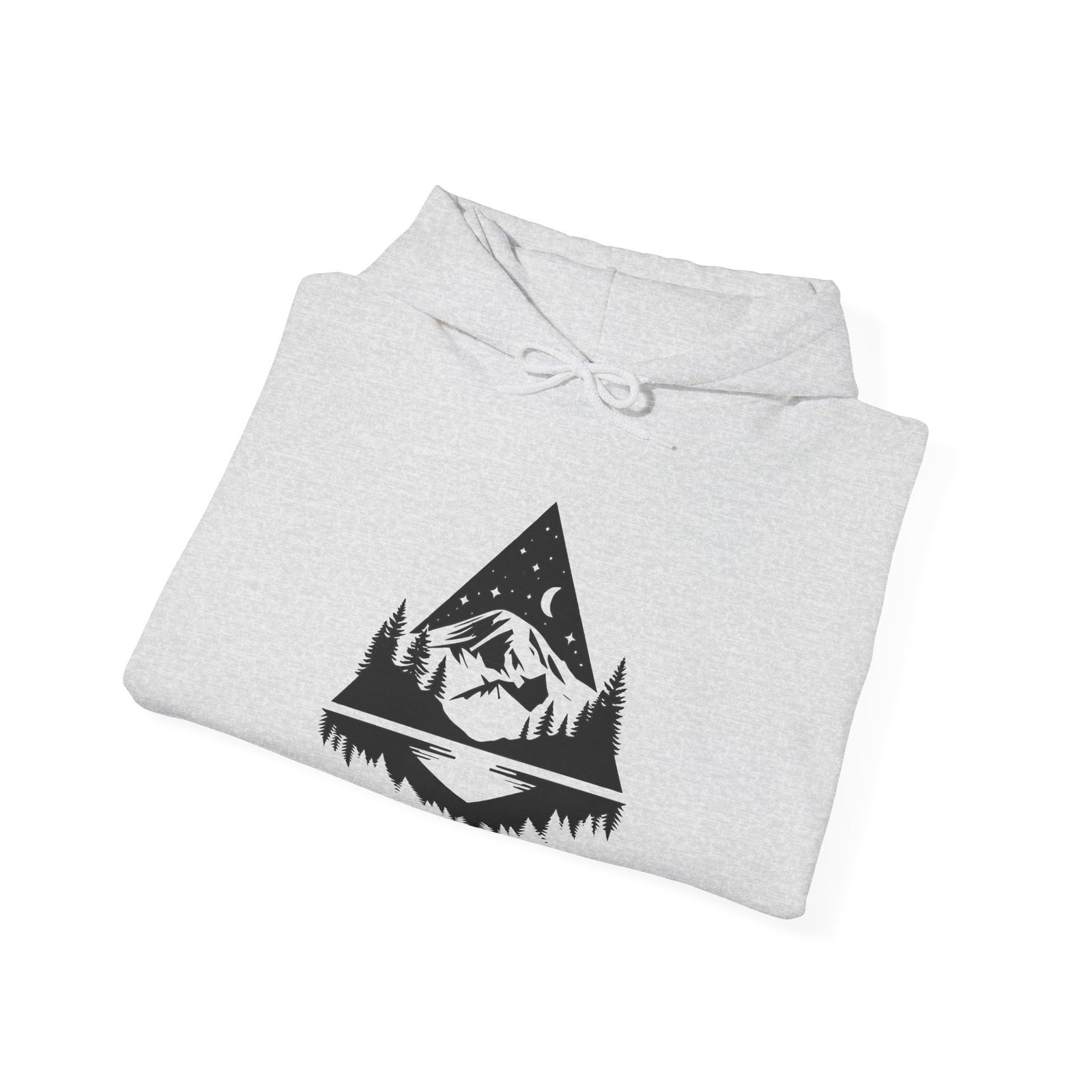 Midnight Rainier Reflection | PNW Hooded Sweater | Pacific Northwest Unisex - Hoodie - Image 3