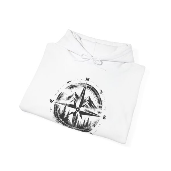 Wander North Compass | Pacific Northwest Vibes | PNW Hooded Sweater Unisex - Hoodie - Image 3