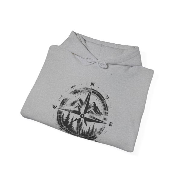 Wander North Compass | Pacific Northwest Vibes | PNW Hooded Sweater Unisex - Hoodie - Image 13