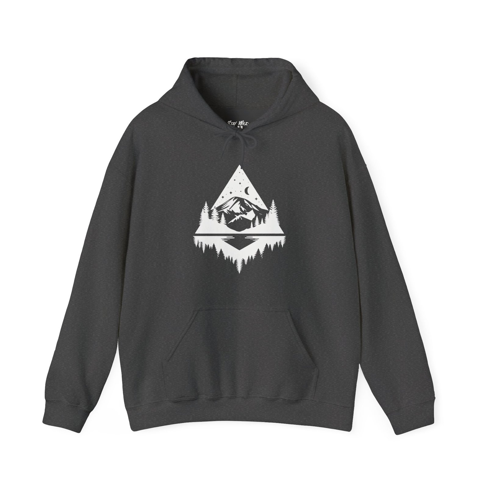 Midnight Rainier Reflection | PNW Hooded Sweater | Pacific Northwest Unisex - Hoodie - Image 14