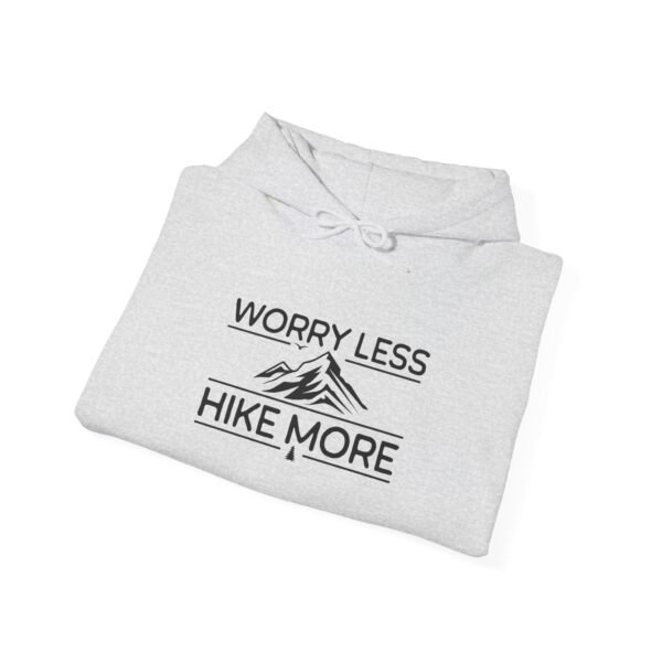 Worry Less Hike More | Funny Hiking Sweater | Pullover Sweatshirt Unisex - Hoodie - Image 3