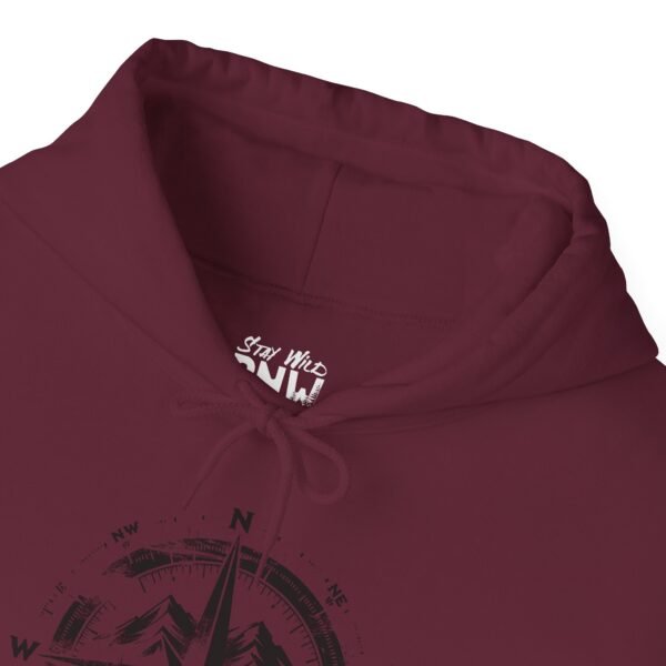 Wander North Compass | Pacific Northwest Vibes | PNW Hooded Sweater Unisex - Hoodie - Image 17