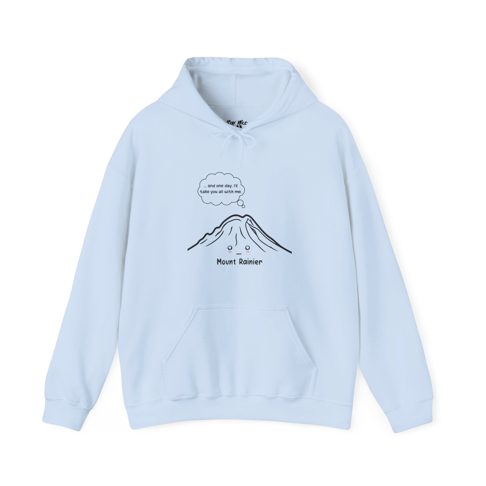 Mount Rainier Dark Humor | PNW Hiking Sweater | Unisex - Hoodie - Image 8