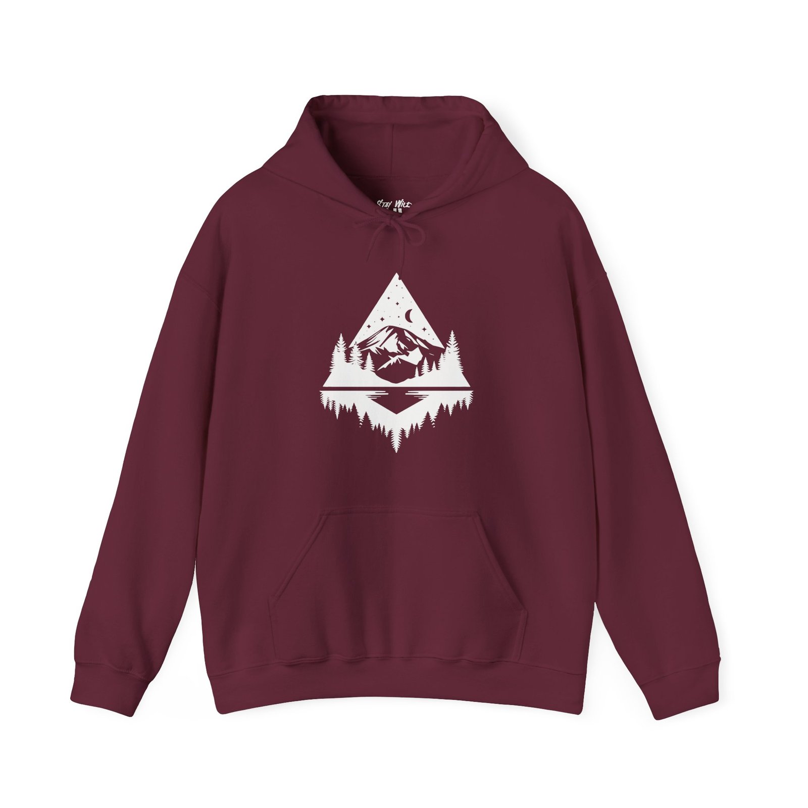 Midnight Rainier Reflection | PNW Hooded Sweater | Pacific Northwest Unisex - Hoodie - Image 8
