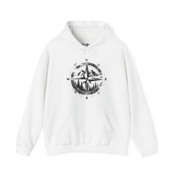 Wander North Compass | Pacific Northwest Vibes | PNW Hooded Sweater Unisex - Hoodie - Image 2