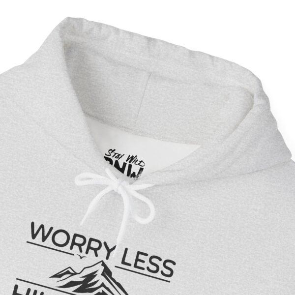 Worry Less Hike More | Funny Hiking Sweater | Pullover Sweatshirt Unisex - Hoodie - Image 4