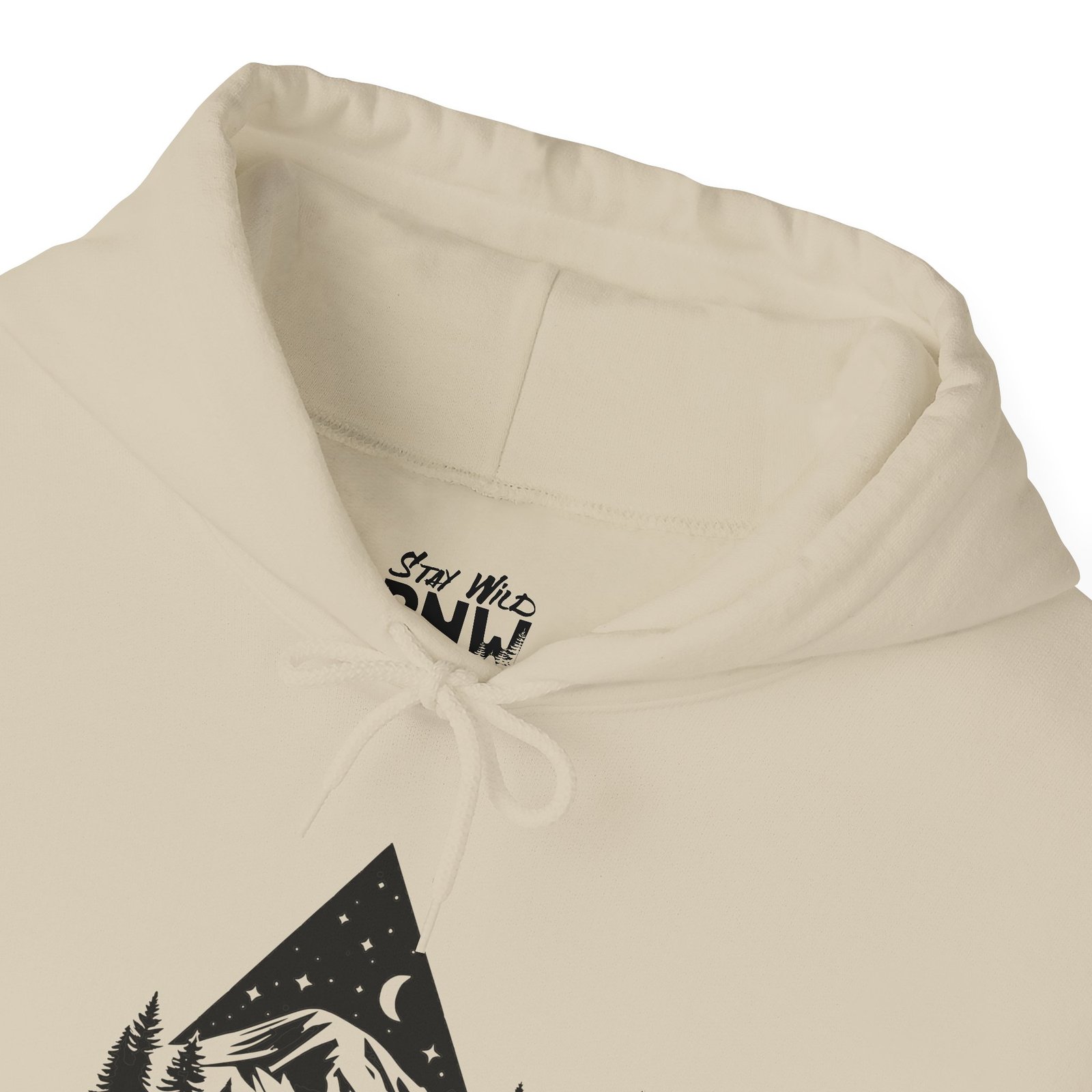 Midnight Rainier Reflection | PNW Hooded Sweater | Pacific Northwest Unisex - Hoodie - Image 7