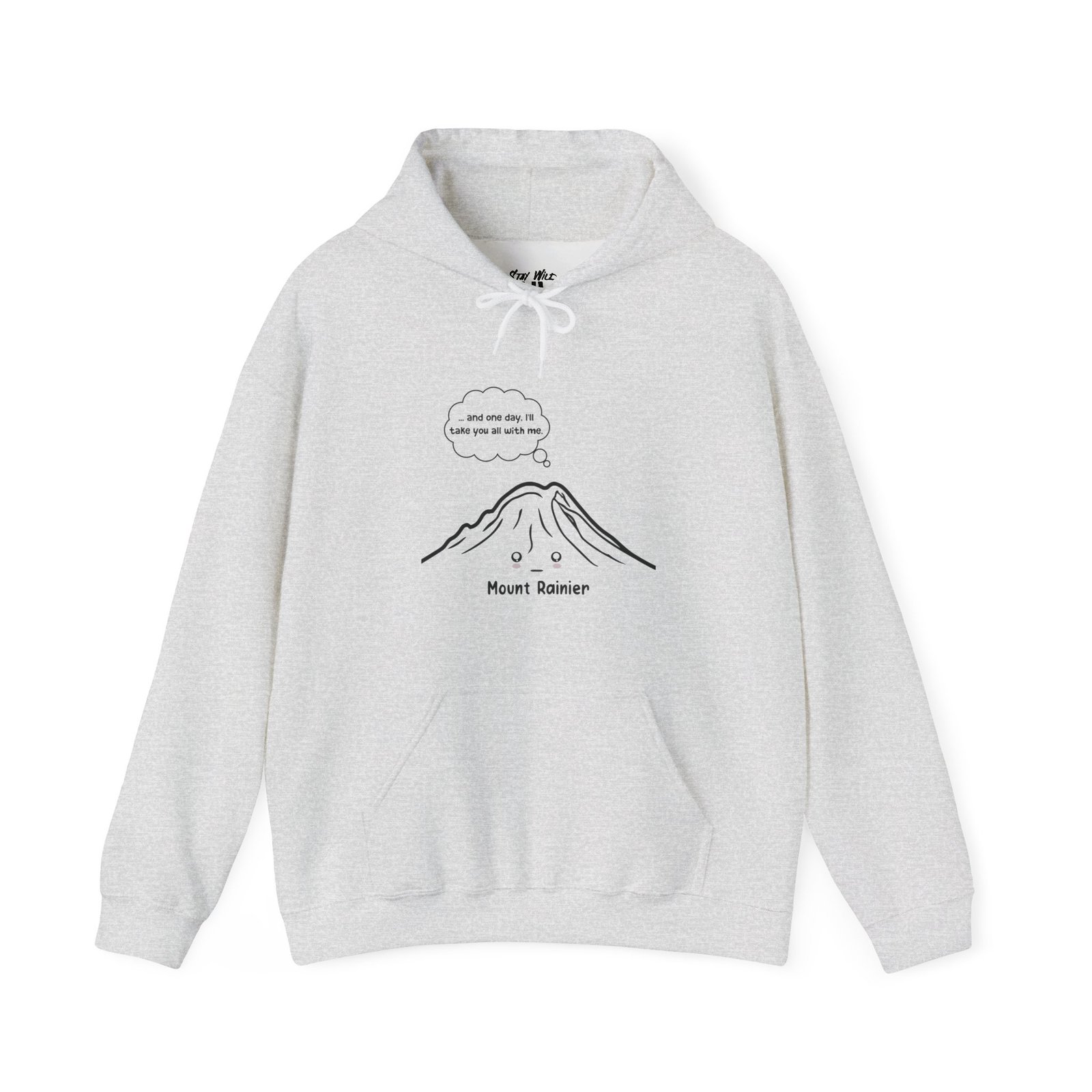 Mount Rainier Dark Humor | PNW Hiking Sweater | Unisex - Hoodie - Image 4