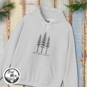 Hike Rain Repeat | PNW Hooded Sweater | Unisex – Hoodie