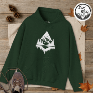 Midnight Rainier Reflection | PNW Hooded Sweater | Pacific Northwest Unisex – Hoodie
