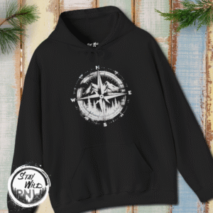 Wander North Compass | Pacific Northwest Vibes | PNW Hooded Sweater Unisex – Hoodie
