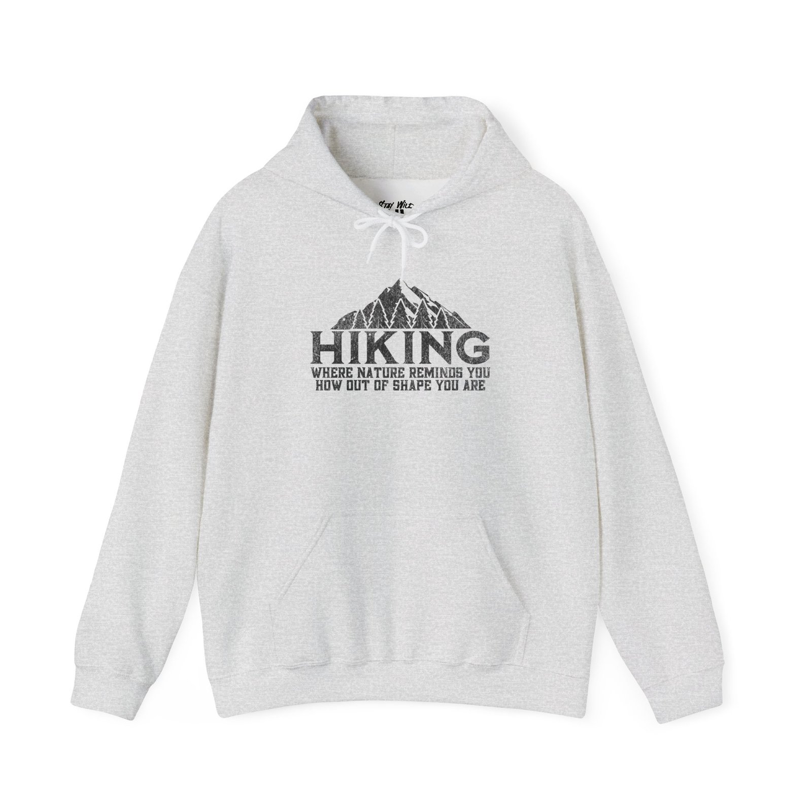 Hiking Humor Hoodie – Out of Shape Edition | Funny Hiking Sweater | Unisex - Hoodie - Image 4