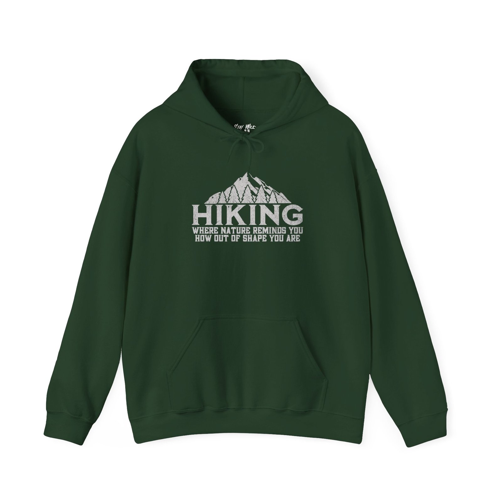 Hiking Humor Hoodie – Out of Shape Edition | Funny Hiking Sweater | Unisex - Hoodie - Image 2