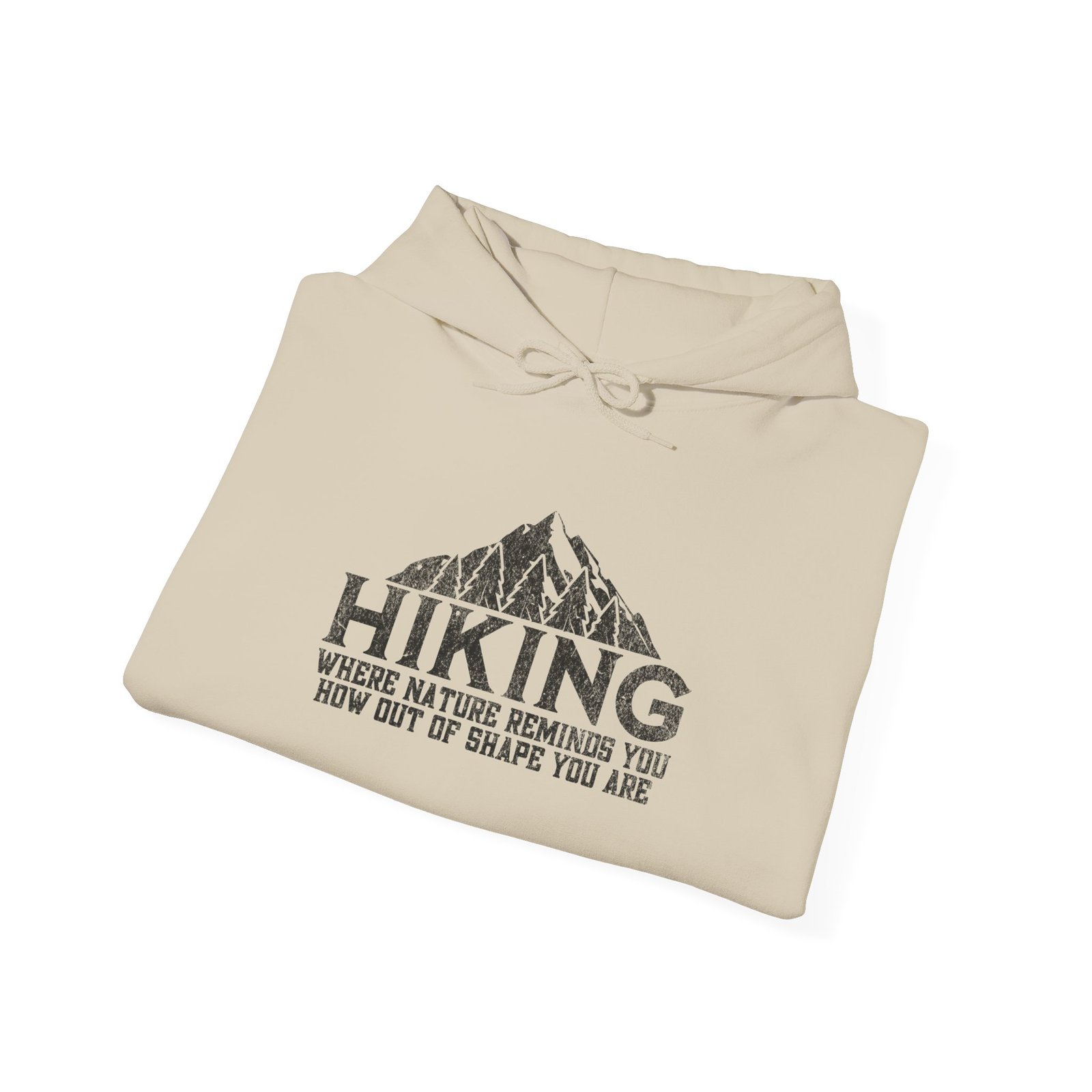 Hiking Humor Hoodie – Out of Shape Edition | Funny Hiking Sweater | Unisex - Hoodie - Image 7
