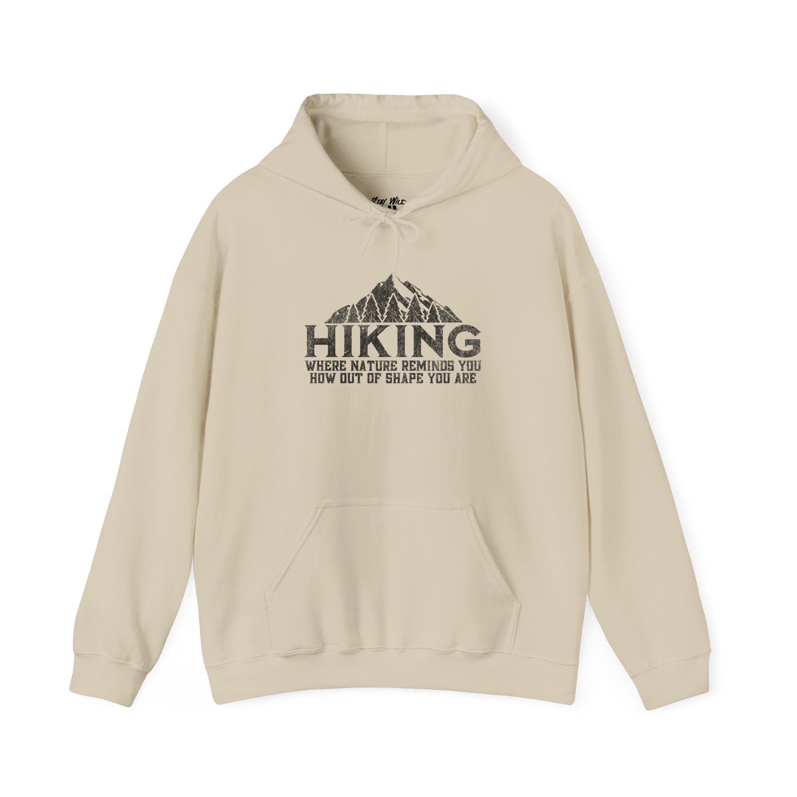 Hiking Humor Hoodie – Out of Shape Edition | Funny Hiking Sweater | Unisex - Hoodie - Image 6