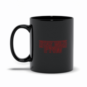 Stay Wild PNW Retro Mug | Pacific Northwest Mug | Retro Coffee Mug – Black Mugs