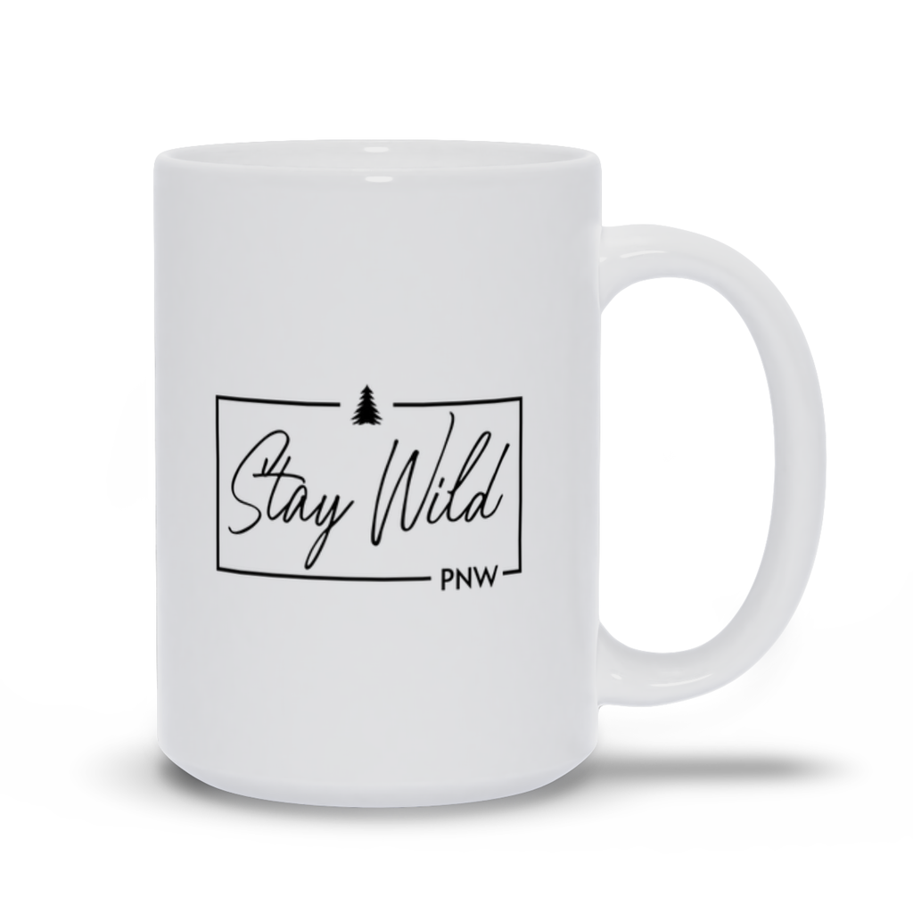 Stay Wild PNW Signature Script | Pacific Northwest | Coffee Mug - Mugs - Image 2
